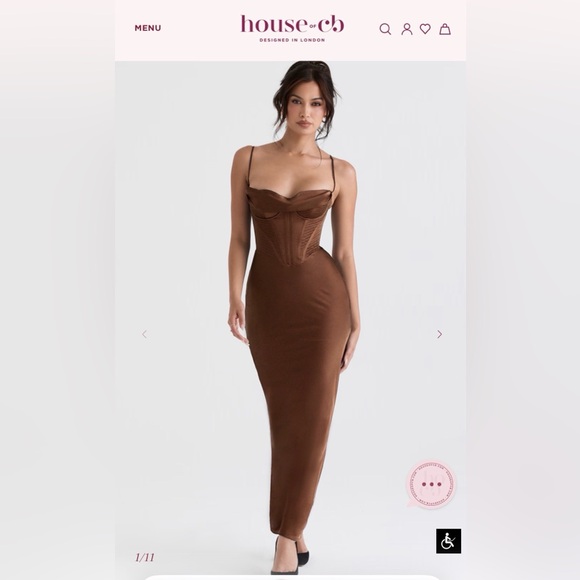 House of CB Dresses & Skirts - CHARMAINE sz XS
Chocolate Corset Maxi Dress NWT